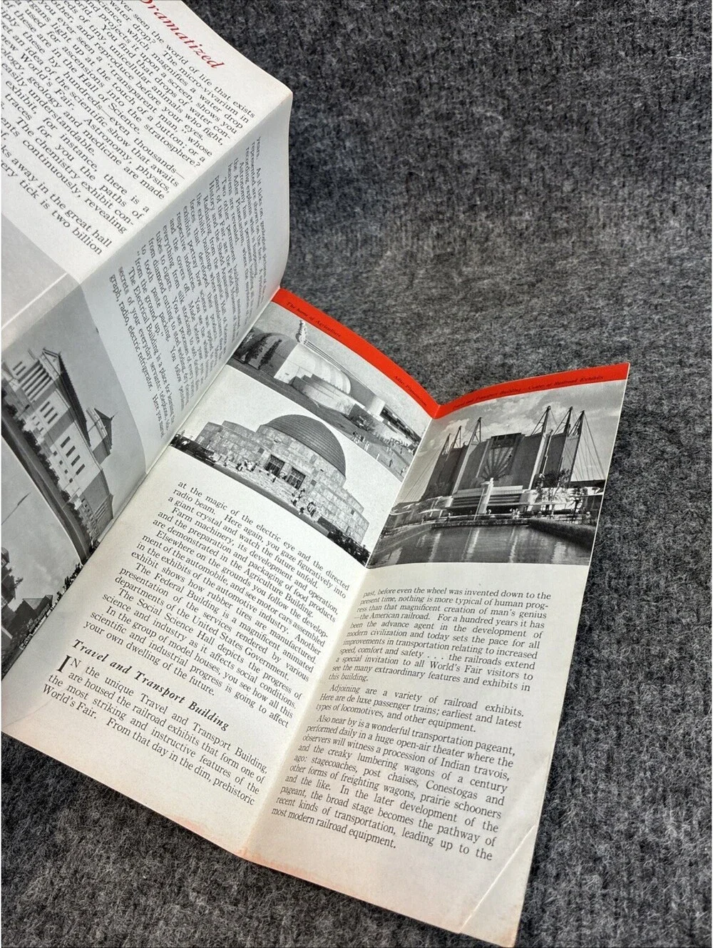 Original 1934 Chicago Worlds Fair Rock Island Lines Railroad Travel Brochure